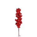 Tiges de baies rouges artificielles pour sapin de Noël et arrangements floraux DIY - Tige unique / Rouge
