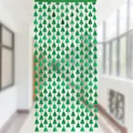 Cortina de flecos verde con forma de árbol de Navidad para decoración de fiestas. - 1*2M / Verde