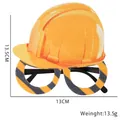 Gelbe Baustellenhelm Partybrille für Kinder Geburtstagsfeier als Foto-Requisiten - Bauhelm-Stil