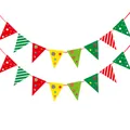 Colorful triangle bunting flags for Children's Day party and school decoration - Striped Polka Dot Bunting (Triangle S5)