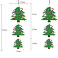 Dimensions of Christmas tree hanging decorations with Santa and reindeer motifs - Tiered Christmas Tree Style (HY-SG-06) / 2 Pcs/Set