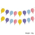 Ghirlanda di palloncini in feltro colorato per decorazioni di compleanno bimbi, peso 43g - Striscione Palloncino Compleanno