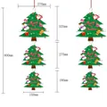 Decorazione natalizia appesa ad albero a più livelli con pupazzo di neve e alce, 800mm - Stile Albero di Natale a Strati (HY-SG-06) / 2 Pezzi/Set