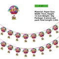 Detailed specifications of cartoon paper Christmas bunting banner, 2.8m length, 8 pieces - Santa Claus and Snowman Banner (Z-22) / 8Pcs Set