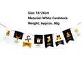 Festive Christmas cartoon paper bunting banner with gingerbread and deer patterns - B4-Large Holiday Elements Style
