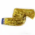 1m metallic gold foil fringe curtain tinsel backdrop for birthday party and wedding decor - 1m*18cm / Gold