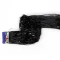 1m black tinsel fringe curtain for birthday and wedding party backdrop decoration - 1m*18cm / Black