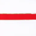 Elegante cinta de terciopelo rojo con bordes dorados para árbol de Navidad y casa - Cinta Roja / Rojo con borde dorado
