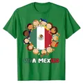 Vibrant green cotton T-shirt featuring a Viva Mexico graphic for Independence Day pride - XS / Tops / Green