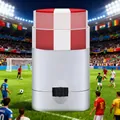 Triple-color face paint stick for football fans presented in a vibrant stadium background - World Cup Fan Face Painting - Austria