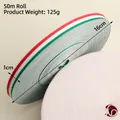 Ruban tissé tricolore rouge blanc vert pour médailles et loisirs créatifs rouleau de 50m - Largeur 1cm Rayures Rouges Blanches Vertes / 50m/Rouleau