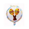 18-Zoll runder Folienballon mit buntem mexikanischem Maracas-Muster für Partys - Maracas