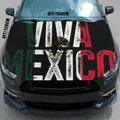 Housse de protection capot voiture Mexique Jour de l'Indépendance Viva Mexico 120x150cm - Style de Texte VIVA MEXICO (YA0011) / 120*150CM