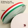 Ruban sangle rayé rouge blanc vert en rouleau pour médailles largeur 2,5cm - Largeur 2.5cm Rayures Rouges Blanches Vertes / 50m/Rouleau