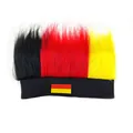 Haarband-Perücke in den Farben der Deutschlandfahne für Fußballfans und Weltmeisterschaft - Deutschland-Stil (Nur Perücke)