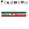 Grande striscione per la festa dell'indipendenza del Messico decorazione 300x50cm - Striscione Lungo da Giardino (XYMXGHF04032512) / 300x50cm