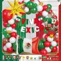 Mexican Independence Day balloon set with national flag foil balloons - Mexico Independence Day Decor Balloon (MXGG-020) / 50 Pieces
