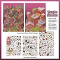 Infeel.Me 3D Vampire Mansion scene stickers with 3 PET sheets and background card - 4-Piece Set (1 Scenery Card + 3 PET Stickers) / Vampire Mansion (Series 39)
