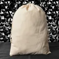 Sac en coton blanc cassé naturel avec cordon pour rangement et emballage polyvalent - 25x35cm / Blanc Naturel