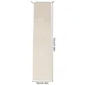 Sac à cordon en coton naturel, taille 70x16cm, pochette de rangement en tissu coton - 16x70cm / Blanc Naturel