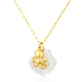 Collier coquillage poulpe plaqué or, bijoux pendentif océan style marin acier inox - Style Poulpe et Coquillage (XL016-5) / 8.5