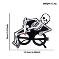 Halloween skeleton decorative glasses frame for party costume props - Skull Dagger Style A