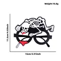Halloween skeleton decorative glasses with weight and size specifications - Skull Eyeball Style