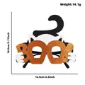 Halloween decorative cat boo glasses frame party prop 16.5cm width glitter variant - BOO Black Cat Style