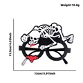 Skelet Halloween thema decoratieve brilmonturen voor griezelige kostuum rekwisieten - Eén maat / Schedel Oogbol Stijl