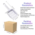 Petite pelle à litière ergonomique en plastique PP pour un nettoyage et une hygiène efficaces - 19.5*8.5*2.5 / Gris Violet