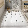 Antislip badkamermat van EVA-schuim met drainagegaten en een masserend oppervlak - Wit / 85*60cm