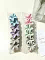 Set di mollette per capelli a fiore di plumeria opaco in vari colori pastello da spiaggia - Serie Lucida 4cm / Set da 12