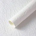 Premium white stone textured handmade paper for elegant gift and floral wrapping projects. - Embossed Stone Texture Paper / 10 Sheets/Pack (50*50cm) / Moon White