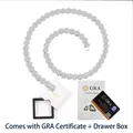 Collana tennis in argento moissanite S925 con certificato GRA e confezione regalo gioielli - 60CM / Argento (Con Certificato e Confezione Regalo)