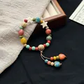 Vintage style colorful handmade Jingdezhen ceramic beaded bracelet for women and girls - 1047-02 Xingtong Style