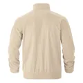 Vista posteriore di una giacca di velluto a coste beige vintage con orlo a coste e colletto - S / Tops / Bianco Sporco