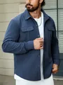 Giacca camicia da lavoro vintage in velluto a coste blu navy da uomo a maniche lunghe. - XS / Tops / Blu navy