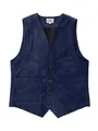 Gilet da uomo in velluto a coste blu navy con chiusura a cinque bottoni e tasche - XS / Tops / Blu navy