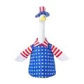 Patriotic American flag themed outfit for porch goose garden statue outdoor decoration - 23 Inches / Independence Day Style 1 / Two-Piece Set