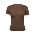 T-shirt da fitness a maniche corte slim fit marrone - S / Tops / caffè