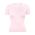Soft pink slim-fit high-stretch gym t-shirt for women, comfortable base layer shirt - S / Tops / Pink