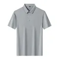 Polo extensible pour homme en gris clair pour un style professionnel décontracté - M / Tops / Gris