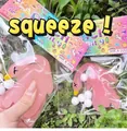 Rosa gansförmiges Maltose-Squishy-Spielzeug zum Stressabbau und langsamen Rückprall - [50 G] Große Pvc-verpackung Für Gebratene Ente