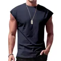 Ärmelloses Herren-Trägershirt in Marineblau für Sport, Fitness und Freizeitaktivitäten - S / Oberteile / Marineblau