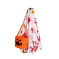 Halloween ghost costume for garden goose with blood splatters and pumpkin basket - Blood Stained Pumpkin Ghost Style