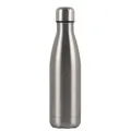 Isolierte 304 Edelstahl-Wasserflasche in Silber-Optik, Cola-Form - 500ml / Stahlfarbe
