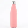 Doppelwandige Edelstahl-Wasserflasche in Kirschblütenrosa mit matter Oberfläche - 500ml / Kirschblütenrosa