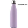 Lavendellila matte 304 Edelstahl isolierte Cola-förmige Trinkflasche für den Sportbereich - 500ml / Hellviolett