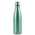 Doppelwandige vakuumisolierte Edelstahl-Trinkflasche in metallischem Blaugrün. - 500ml / Glänzend Grün