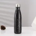 Vakuumisolierte Trinkflasche aus 304 Edelstahl mit stilvollem Galaxie-Sternbild-Muster - 500ml / Sternschnuppe